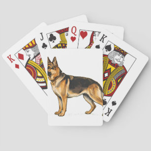 Deutsch Langhaar-Doppelkissen Spielkarten