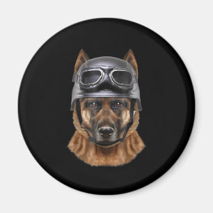 Deutsch Langhaar Helm Geschenk für Biker auf Motor Magnet