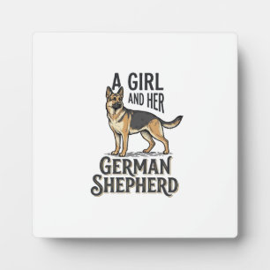 Deutsch Langhaar Mädchen-Shirt Vintage Hundeliebha Fotoplatte