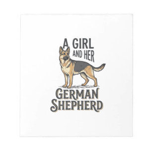 Deutsch Langhaar Mädchen-Shirt Vintage Hundeliebha Notizblock