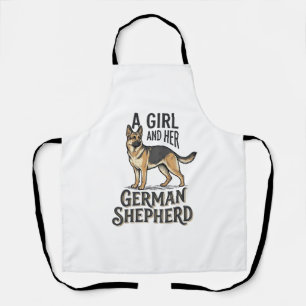 Deutsch Langhaar Mädchen-Shirt Vintage Hundeliebha Schürze