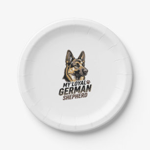 Deutsch Langhaar-Shirt Vintage Gravur Hunde Liebha Pappteller