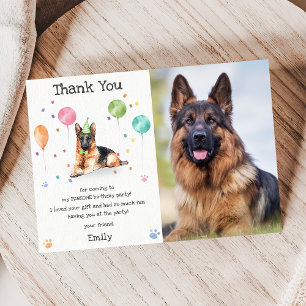 Deutsch Langhaar Welpen Hund Geburtstag Dankeschön Einladung