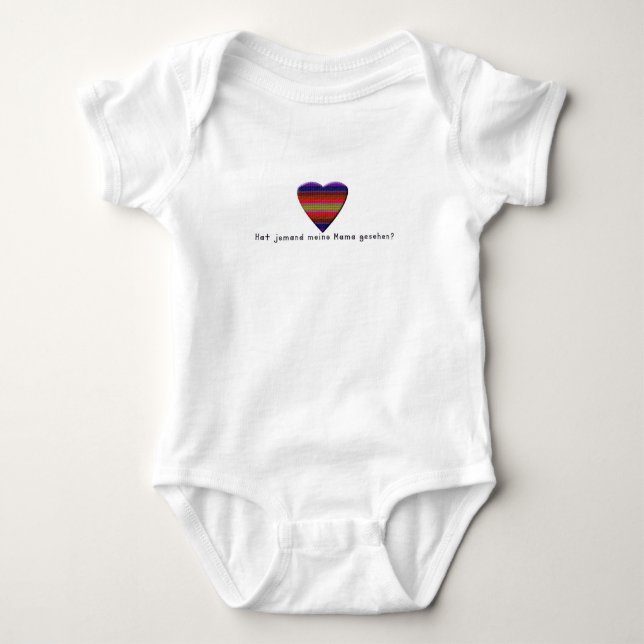 Deutsch - Mommy Baby Strampler (Vorderseite)