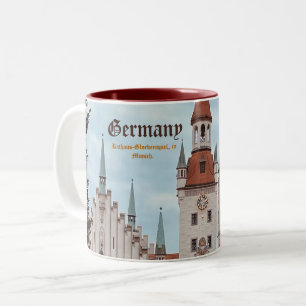 Deutsch München, kundenspezifisch Zweifarbige Tasse