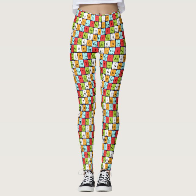 Deutsch patriotische Periodentafel Leggings (1) (Vorderseite)