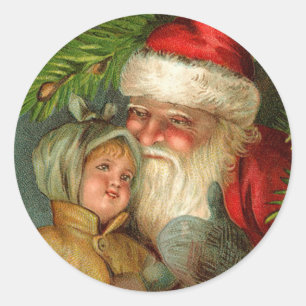 Deutsch-Sankt-Weihnachtsaufkleber Runder Aufkleber
