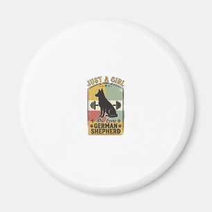 Deutsch Shepherd Mädchen Vintage Hundeliebhaber-Sh Magnet