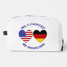 Deutsch USA Herzen Flaggen Land Erbe Zubehör