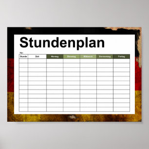 Deutsch - Vintag.. Poster