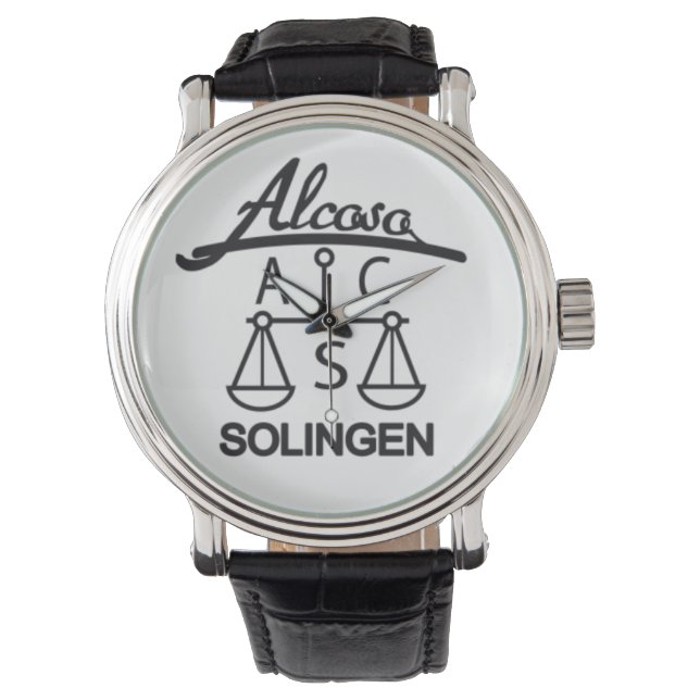 Deutsch ww2 Alcoso Solingen Armbanduhr (Vorderseite)