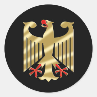Deutsche Adler Shirts und Geschenke Runder Aufkleber