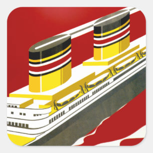 Deutsche Afrika Quadratischer Aufkleber