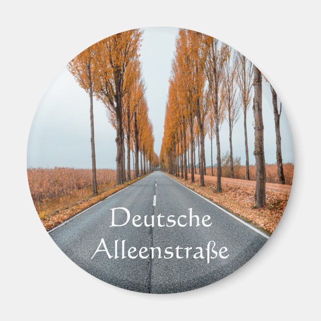 Deutsche Alleenstraße Magnet (Vorne)
