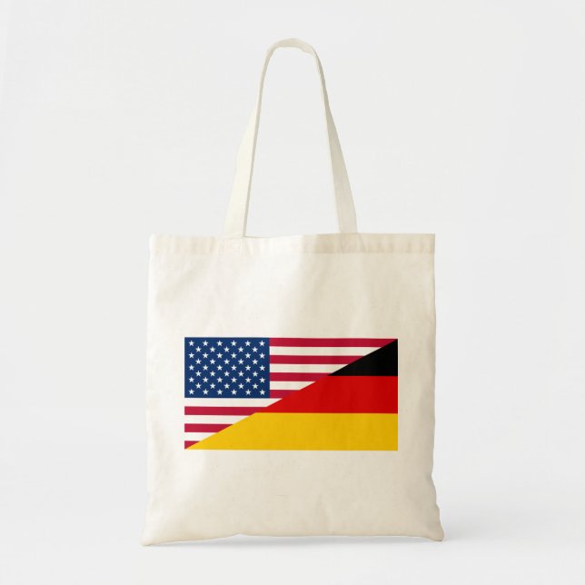 Deutsche amerikanische Flagge Stolz US Deutschland Tragetasche (Vorne)