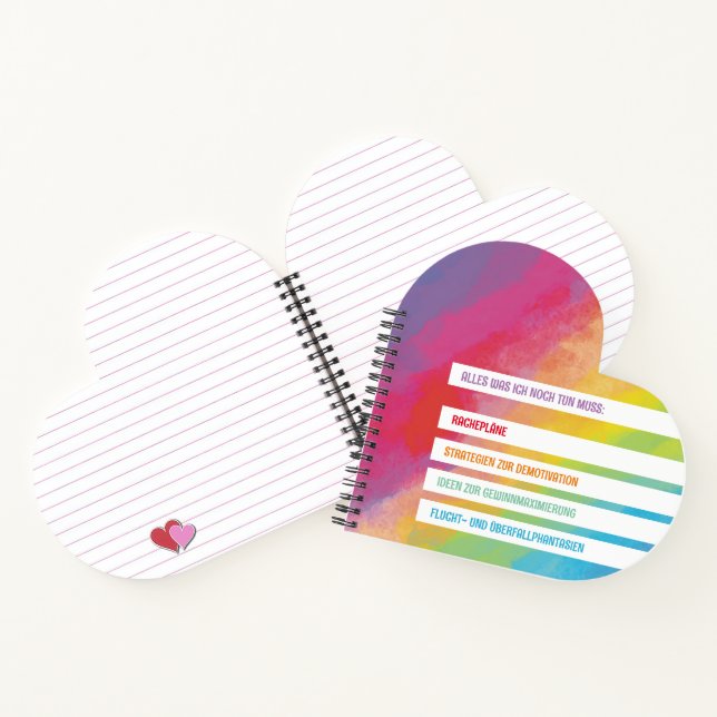 Deutsche Anmerkung Buch: Scheidung zu tun Notizbuch (Innenseite)