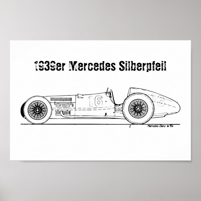 Deutsche Auto-Gewerkschaft 1939 Silberstreifen-Blu Poster (Vorne)