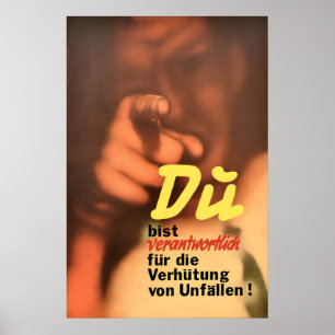 Deutsche Bahn Plakat Sie sind verantwortlich für d