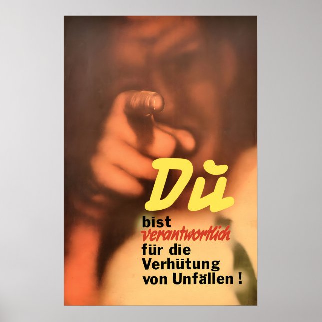 Deutsche Bahn Plakat Sie sind verantwortlich für d (Vorne)