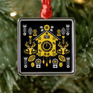 Deutsche Bauernmalerei Kunst Ornament Aus Metall