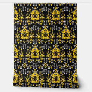 Deutsche Bauernmalerei Kunst Tapete