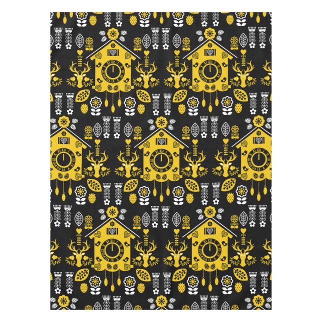 Deutsche Bauernmalerei Kunst Tischdecke (Vorderseite)