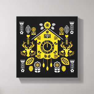 Deutsche Bauernmalerei Volkskunst Leinwanddruck