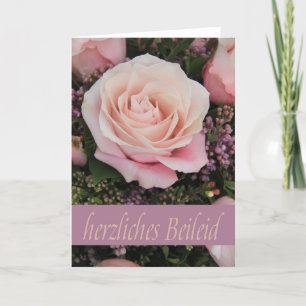 Deutsche Beileid-Karte herzliches Beileid Karte