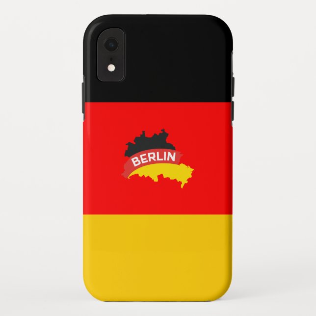Deutsche Berliner Flagge Case-Mate iPhone Hülle (Rückseite)
