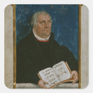 Deutsche Bibel von Luthers Übersetzung, 1561 Quadratischer Aufkleber