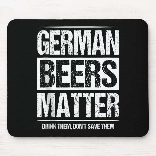 Deutsche Biere sind wichtig Mousepad (Vorne)
