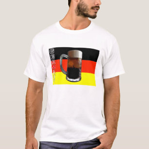 Deutsche Bierflagge T Shirt. T-Shirt