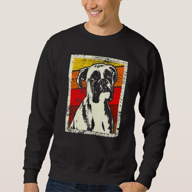 Deutsche Boxer-Hunderasse  15 Sweatshirt (Vorderseite)