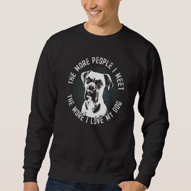Deutsche Boxer-Hunderasse  8 Sweatshirt (Vorderseite)
