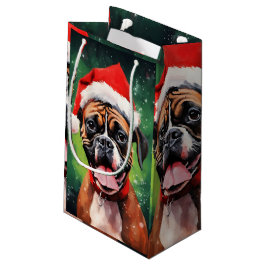 Deutsche Boxer Weihnachtsmalerei Kleine Geschenktüte