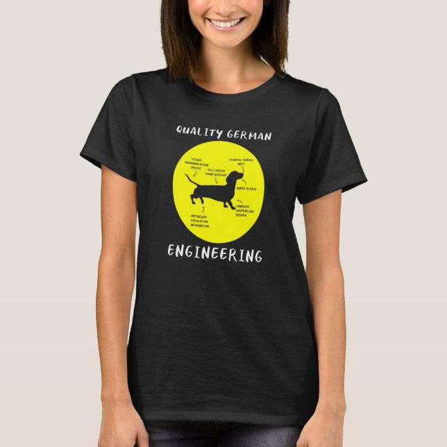 Deutsche Dackel für ein Hund T-Shirt (Vorderseite)