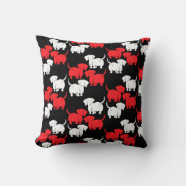 Deutsche Dackel-Hundsmuster Kissen