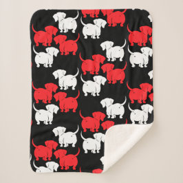 Deutsche Dackel-Hundsmuster Sherpadecke