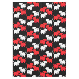 Deutsche Dackel-Hundsmuster Tischdecke