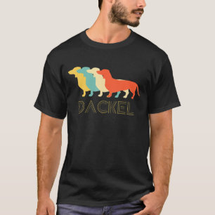 Deutsche Dackel Vintag Retro Dog Eigentümer T-Shirt