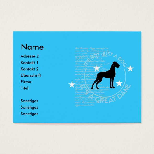 Deutsche Doggcard (Vorderseite)