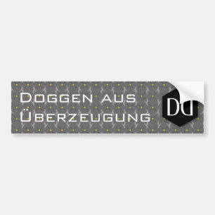 Deutsche Dogge DD-Identität Autoaufkleber
