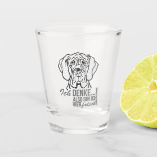 Deutsche Dogge Deutsche Fun Schnapsglas