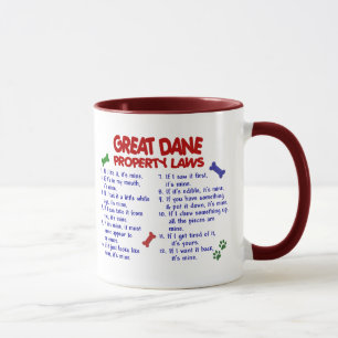 DEUTSCHE DOGGE Eigentums-Gesetze 2 Tasse