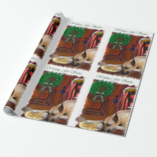 Deutsche Dogge erwartet Weihnachten Geschenkpapier