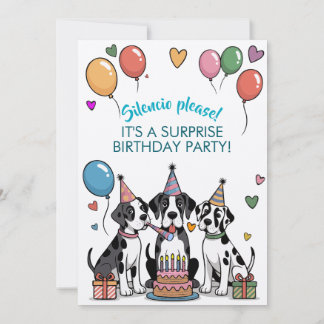 Deutsche Dogge Geburtstagseinladung Einladung