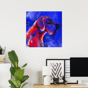 Deutsche Dogge Gemälde Poster