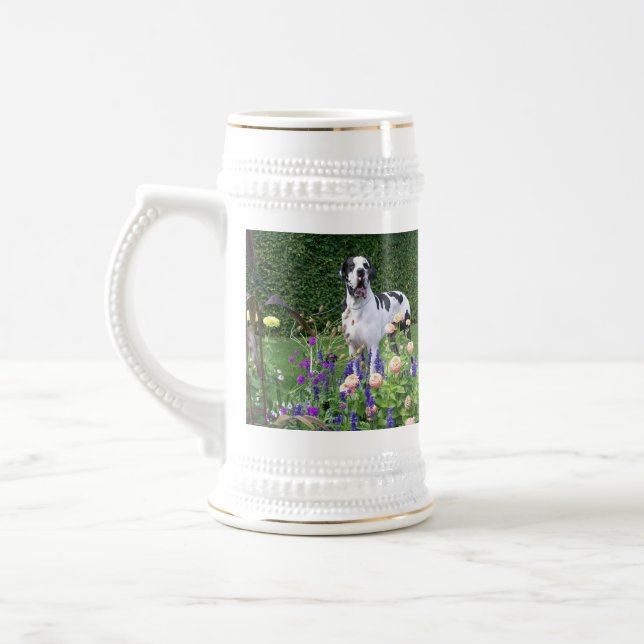 Deutsche Dogge, Great Dane,Hunde,Dogue Allemand Bierglas (Links)