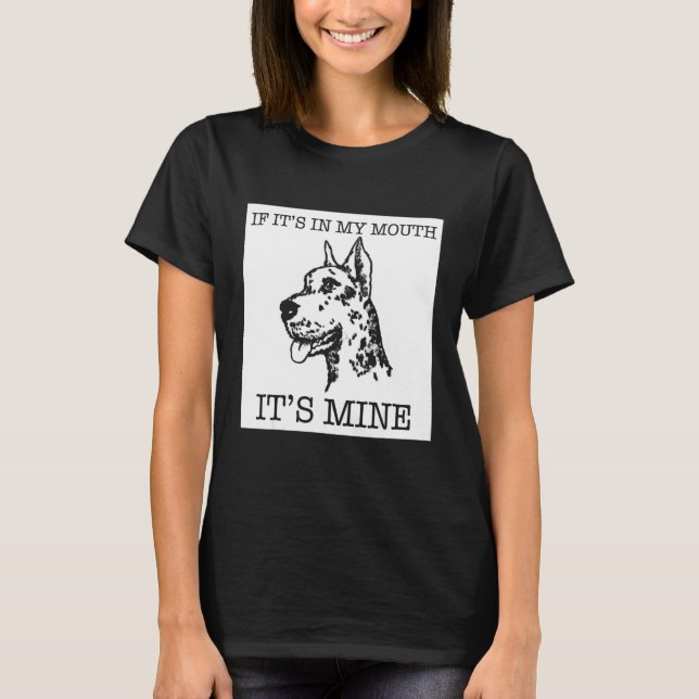 Deutsche Dogge Hund T-Shirt (Vorderseite)