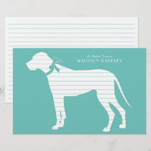 Deutsche Dogge Hund Welpe Briefpapier